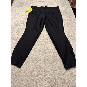All‎ in Motion Women XXL Black High Rise 7/8 Length Leggings Effortless Support